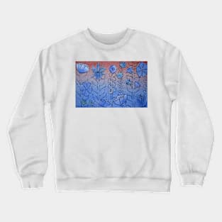 Floral Watercolour Collage 4 Crewneck Sweatshirt